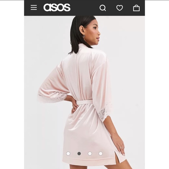 NWOT ASOS Robe Lace Detail - Picture 1 of 4